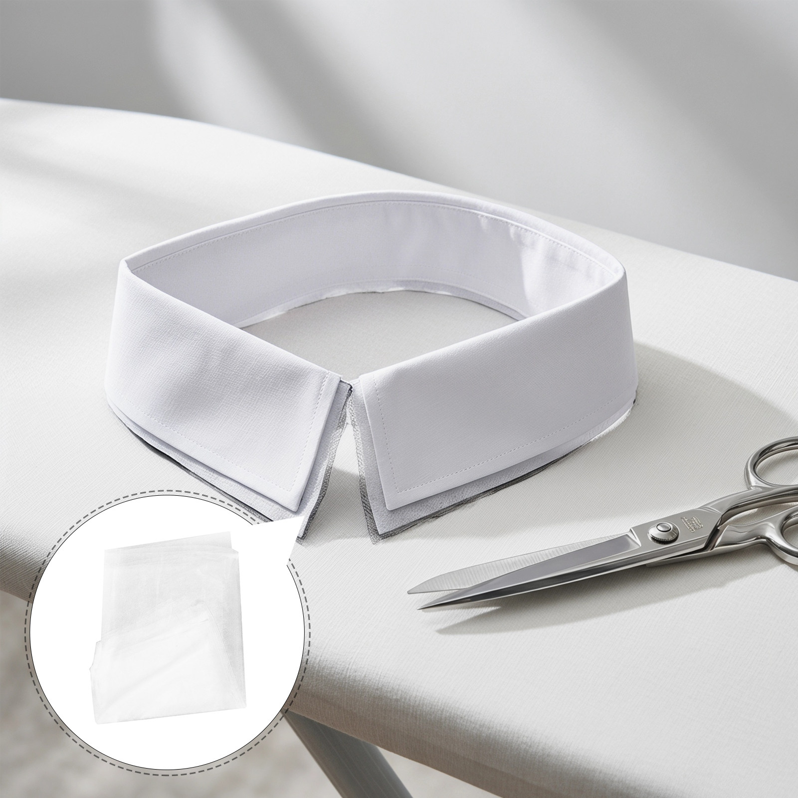 Interfacing Iron On - แผ่นกาวสองหน้าสำหรับรีดติดผ้า วัสดุผ้าไม่ทอชนิดละลายได้ ขนาดกว้าง 112 ซม. ยาว