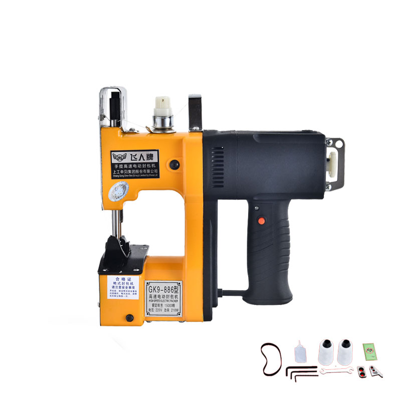 Sewing In Textile Industry - จักรเย็บผ้าไฟฟ้าแบบพกพาสำหรับอุตสาหกรรมสิ่งทอ GK9-886 สำหรับปิดผนึกถุงผ้าทอ บรรจุภัณฑ์อัตโนมัติ ความเร็วสูง สำหรับงานเย็บเสื้อผ้าที่บ้าน