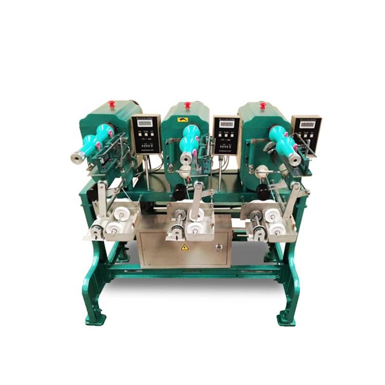 Textile For Sewing - เครื่องจักรผลิตด้ายเย็บคุณภาพสูง 6 หัวจักร พร้อมเครื่องม้วนด้ายแบบกรวยสำหรับม้วนผ้า