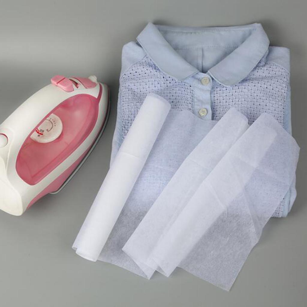 Interfacing Iron On - ผ้าซับในแบบรีดร้อนน้ำหนักเบา วัสดุไม่ถักทอ อุปกรณ์เย็บผ้าสำหรับปกเสื้อและงานฝีมือ