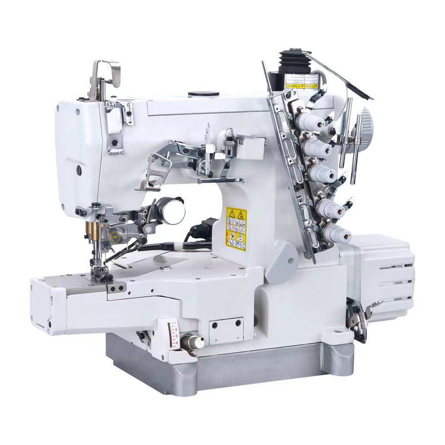 Sewing Industry - จักรเย็บผ้าอุตสาหกรรมแบบอินเตอร์ล็อคหัวเหลี่ยมขนาดเล็ก รุ่น QK-600-01CB/UT ความเร็วสูง ขับเคลื่อนโดยตรง พร้อมระบบตัดด้ายอัตโนมัติ