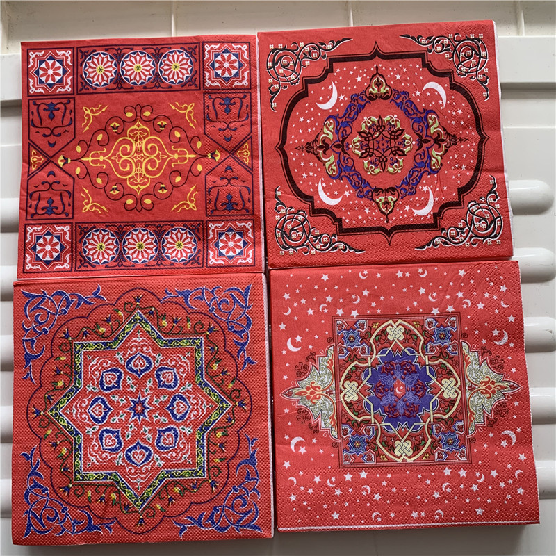 Decoupage กระดาษผ้ากันเปื้อนเน - Pattern Tissue Paper บทวิจารณ์และราคา
