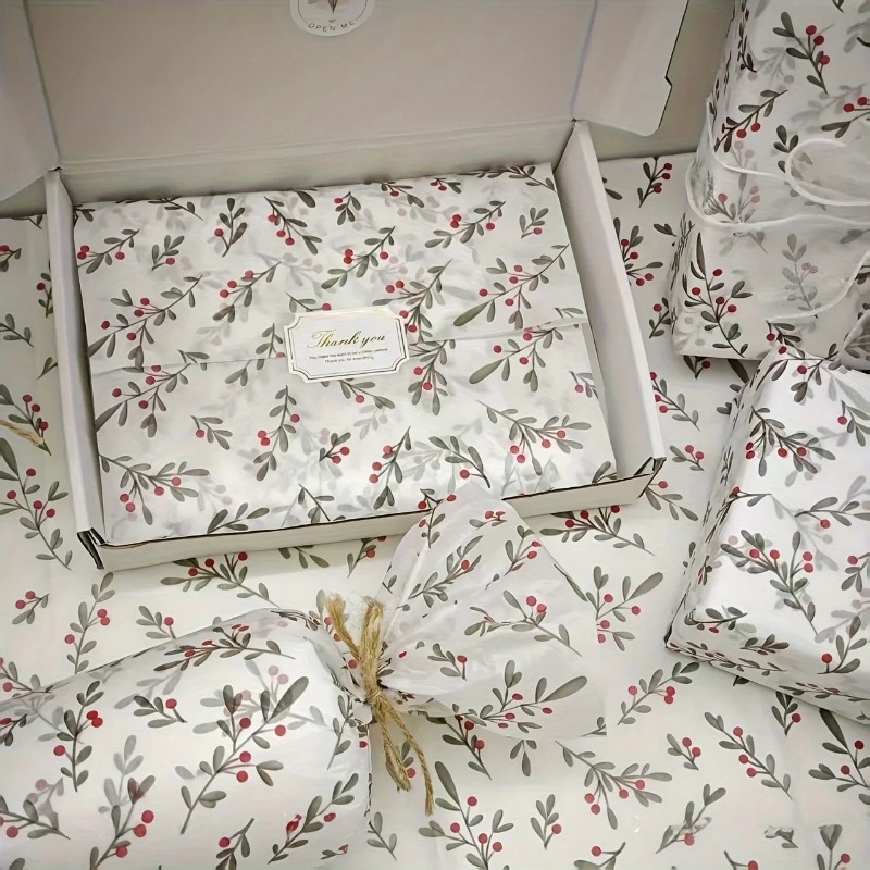 30 ชิ้น/10 ชิ้น กระดาษลายฮอลลี - Pattern Tissue Paper บทวิจารณ์และราคา