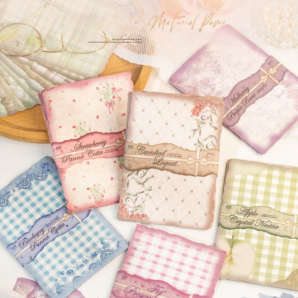 กระดาษสมุดภาพวินเทจ 30 แผ่น อุ - Pattern Tissue Paper บทวิจารณ์และราคา
