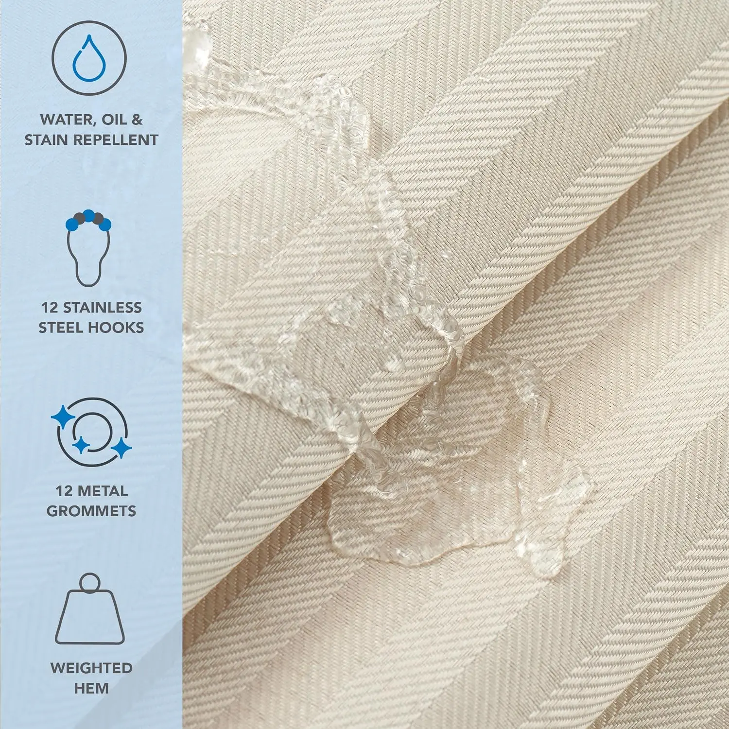 Arkwright Bulk Shower Curtain  - Fabric Weight Set บทวิจารณ์และราคา