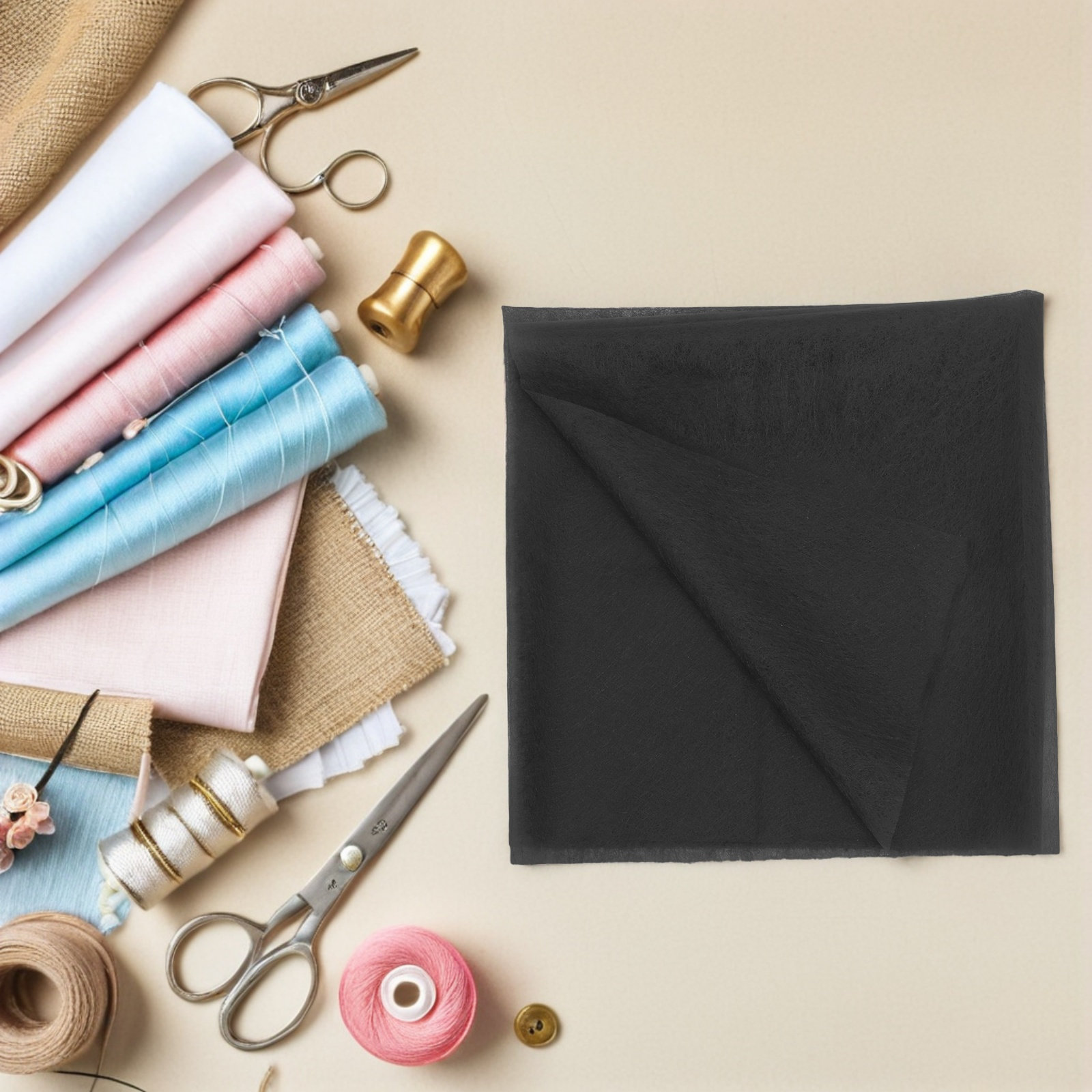 แผ่นกาวสองหน้าแบบรีดติดได้ ขนา - Interfacing Iron On บทวิจารณ์และราคา