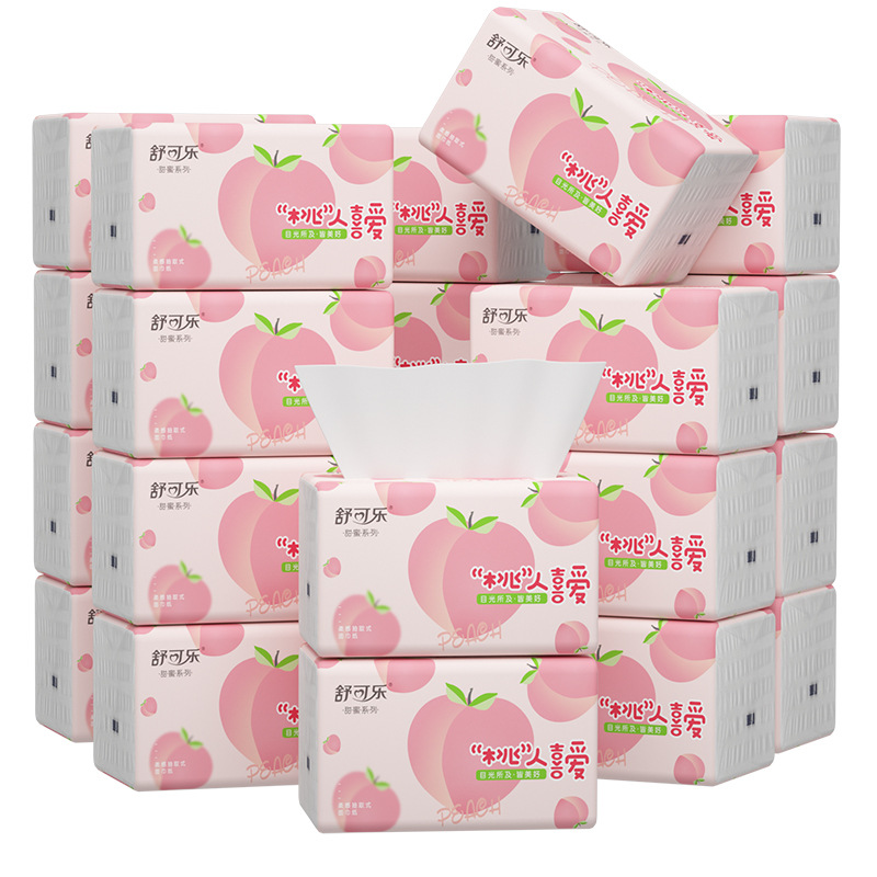 กระดาษเช็ดหน้าลายลูกพีชน่ารัก  - Pattern Tissue Paper บทวิจารณ์และราคา