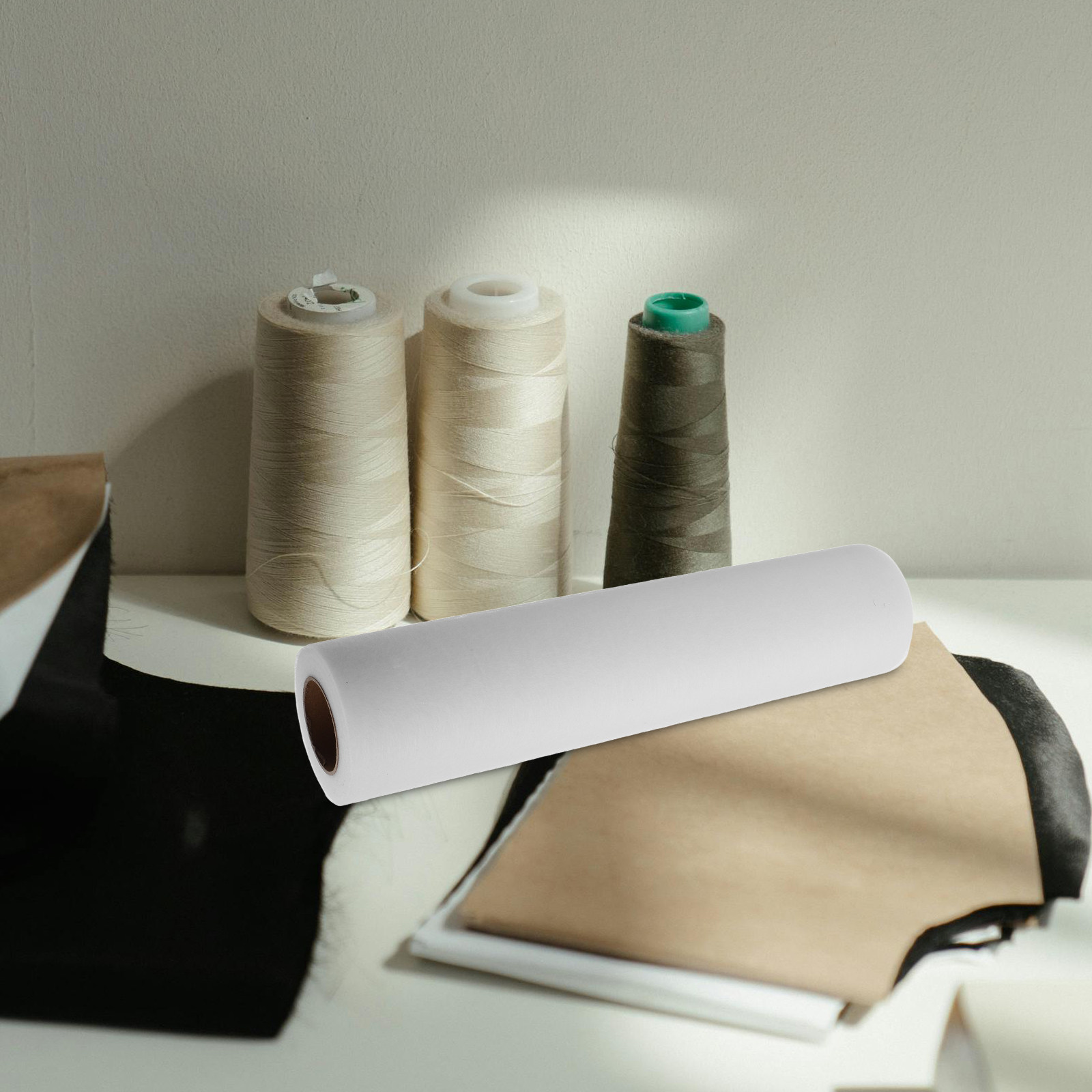 แผ่นรองผ้าสองด้านสีขาวแบบไม่ทอ - Interfacing Iron On บทวิจารณ์และราคา