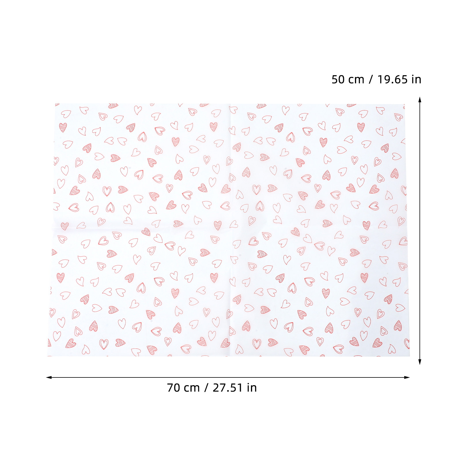 กระดาษห่อลายดอกไม้รูปหัวใจ 28  - Pattern Tissue Paper บทวิจารณ์และราคา